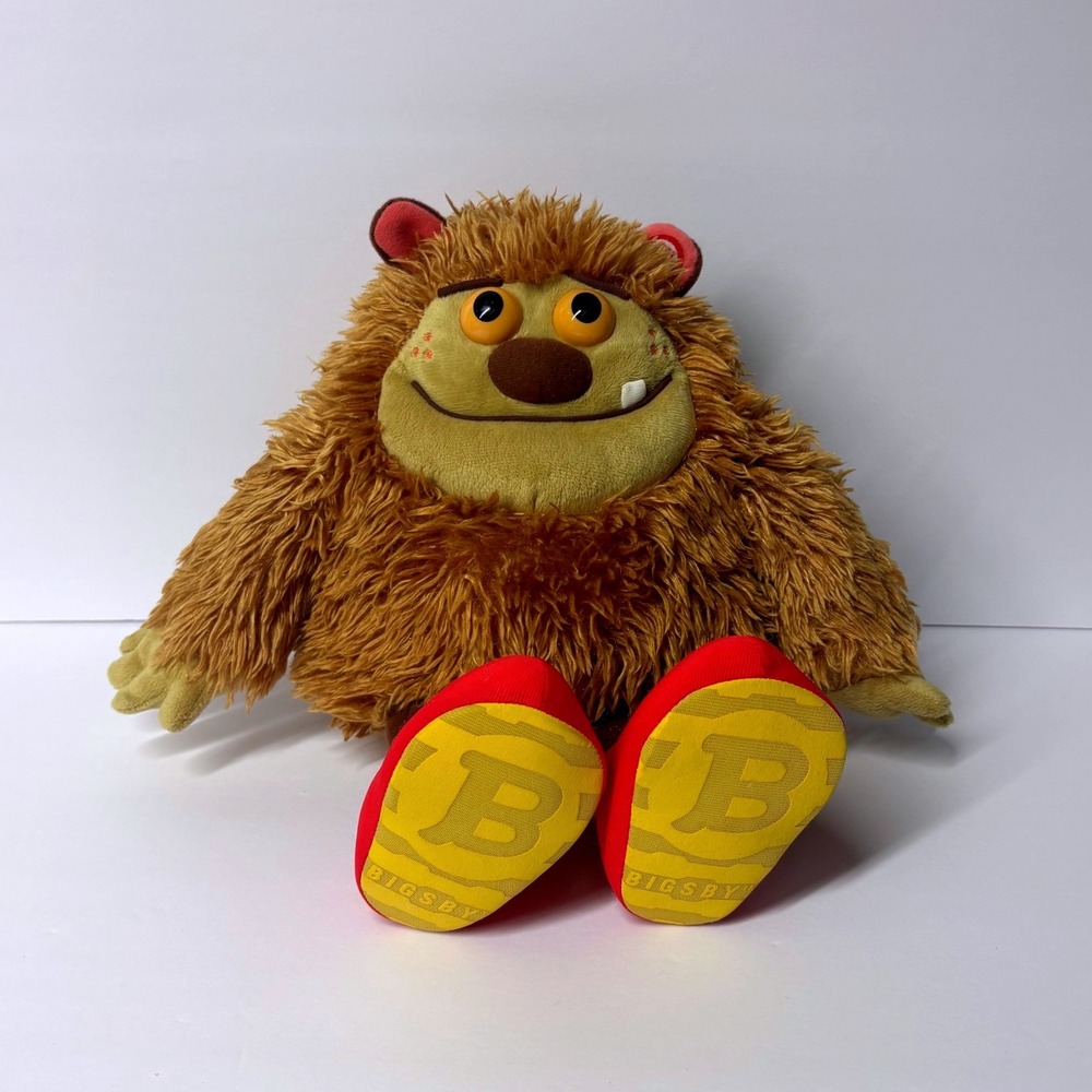 Hallmark Bigsby the Monster Interactive Talking Story Buddy Brown Plush Shaggy